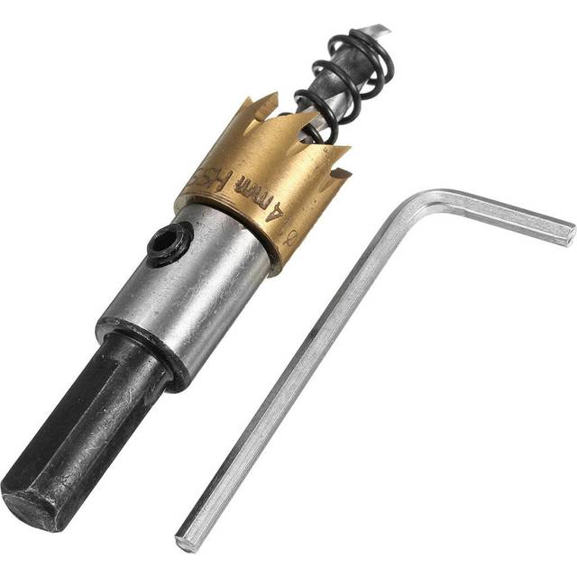 (14mm) 12-18mm HSS Titanium Coated Hole Sawtooth HSS Hole Saw Cutter Drill Bit 12/14/16/18mm