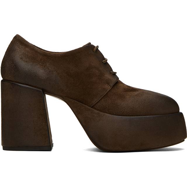 Marsèll Brown Tacplat Heels - 490 Chocolate - IT 41