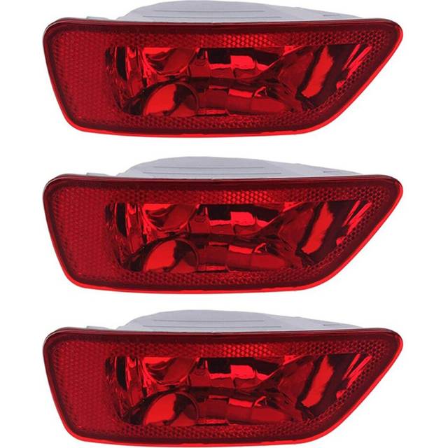 3X Rear Left Fog Lamp for Journey, Compass Grand 11-16 Tail Bumper Lamp Fog Lights Rear Bumper Light