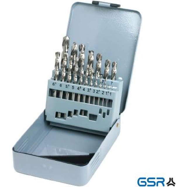 GSR BORRSATS HSS-G DIN 338 STEG 1-10MM 0,5MM 19DEL
