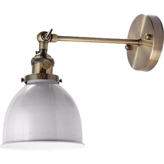 (white) Modern Vintage Sconce Edison Wall Light Bulb Lamp shape Cafe Bar Coffee