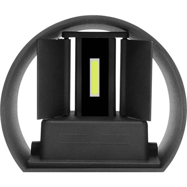 (Black, White Light) Modern 12W COB LED Adjustable Up Down Wall Lamp Waterproof IP65 for Outdoor Indoor Living room