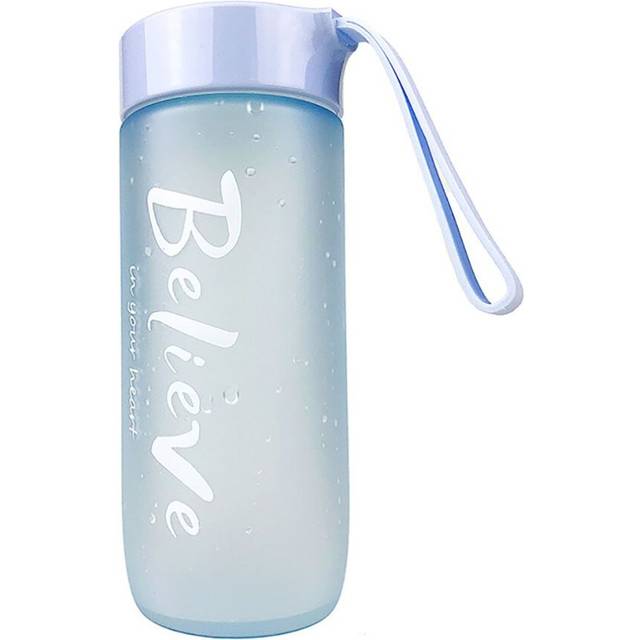 3Pcs Portable Large-capacity Plastic Water Cup Female Male Students Korean Version Trend Cup Simple Frosted Creative Tea Cup 600ml
