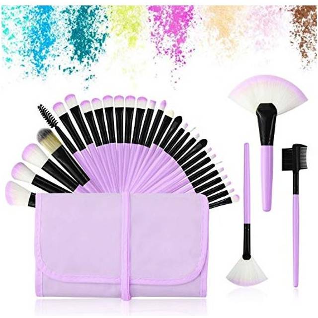 Brush Set,32 Piece makeup brush set Professional Foundation Powder Cream Eyebrow Blush Concealer Kabuki Brush With Nylon Bag