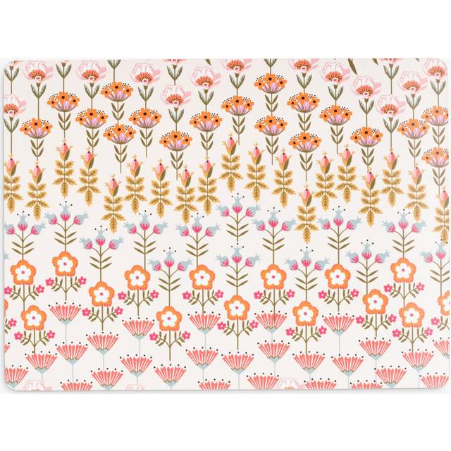 Cath Kidson Painted Table Cork Backed RECTANGULAR PLACEMATS x 4