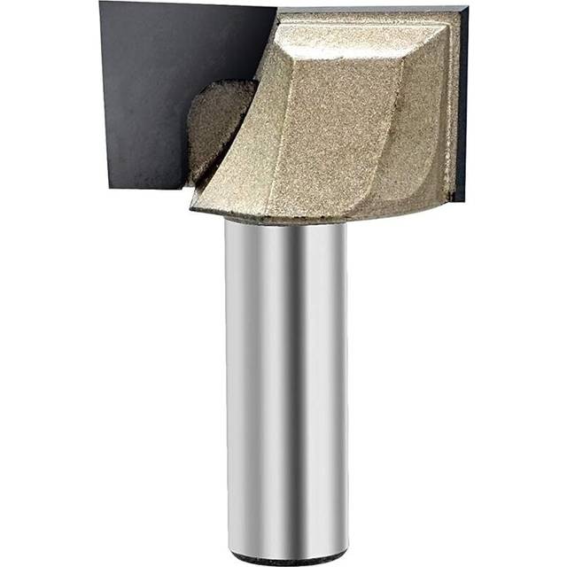 "Double Flute Carbide Tipped Cleaning Bottom Router Bit Cutter, 1/2"" Shank (1/2"" x 1-1/2"")"