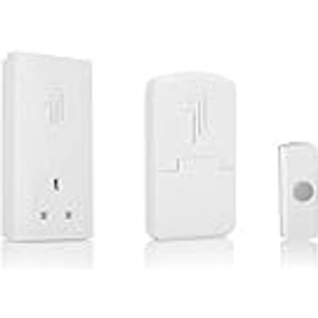 Byron 313a euro plug-in & battery doorbell with plug through