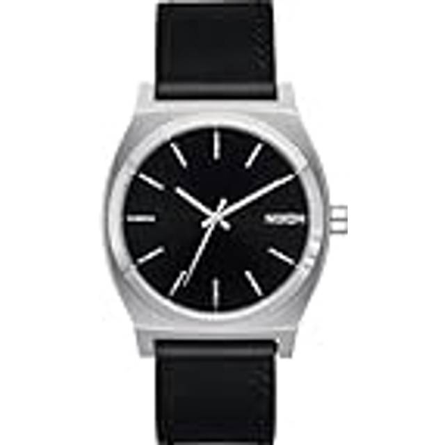 Watch Nixon Time Teller Leather - Argenté - 38.5 mm