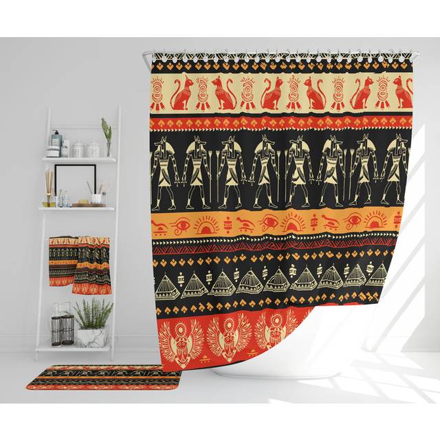 Naw Polyester Shower Curtain Set (167cm H X 167cm W)