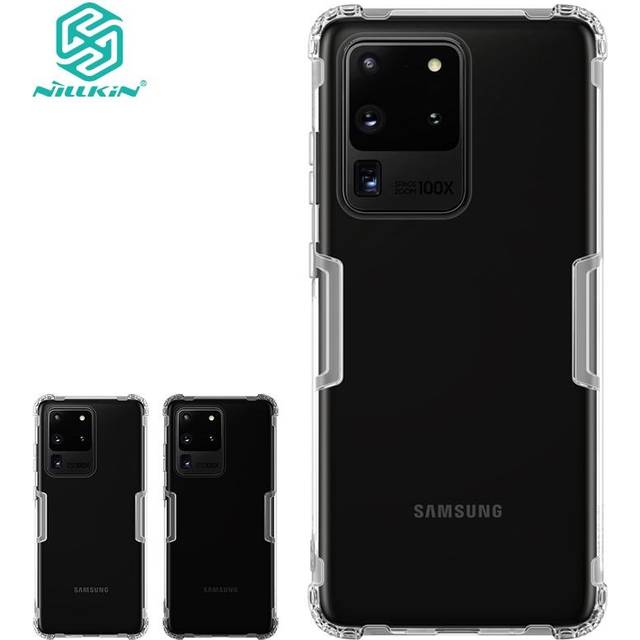 NILLKIN Samsung Galaxy S20 Ultra 5G fodral Ultra Thin Nature TPU Back Cover Case Galaxy S20 Ultra 5G transparent vit färg