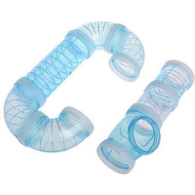 Hamster Tubes, Adventure External Pipe Set Hamster Cage Toys to Expand Space DIY Creative Connection Tunnel Blue
