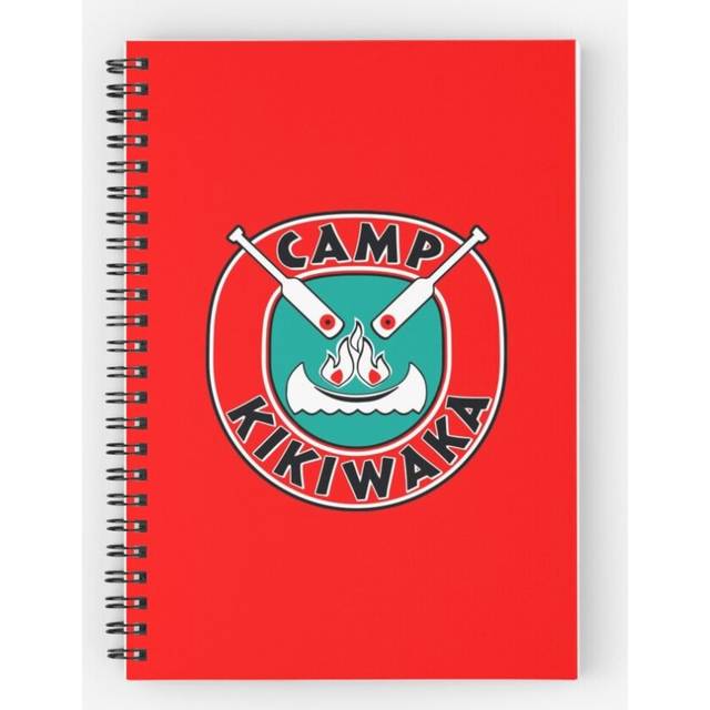 Spiral Notebook Camp Kikiwaka - Bunk'd - red A5 120 Pages
