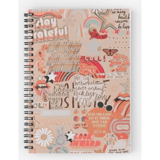Spiral Notebook vsco collage A5 120 Pages