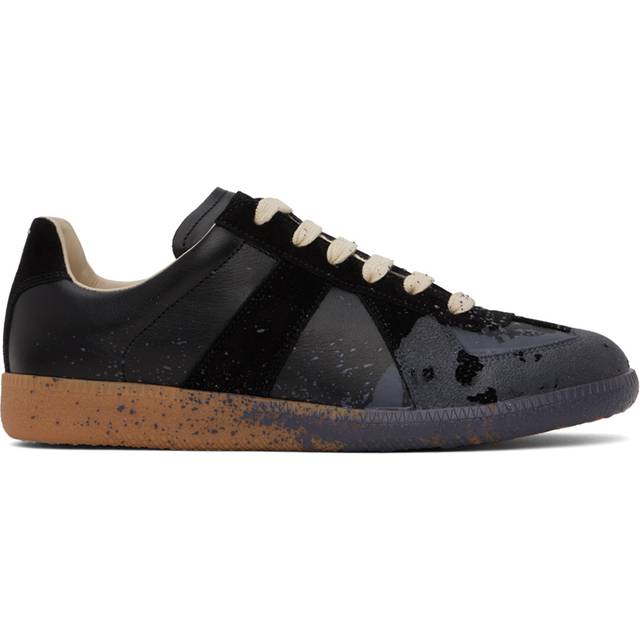Maison Margiela Man Sneakers Slate blue Size 7.5 Leather - Blue