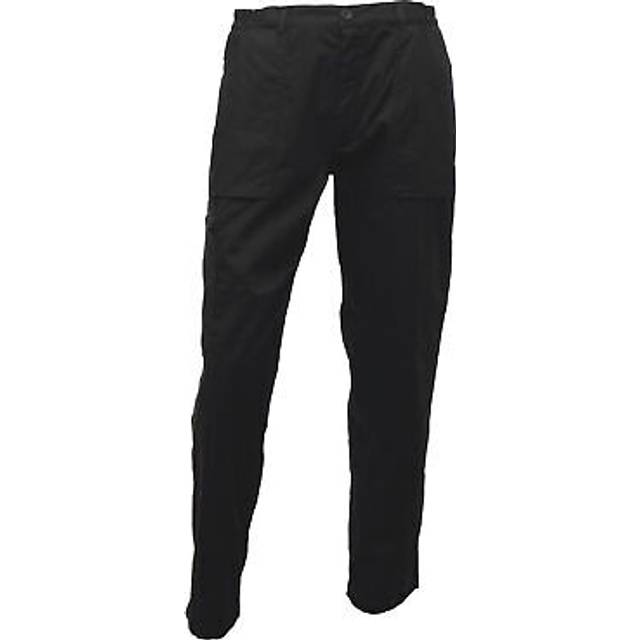 (28W x Long, Black) Regatta Mens New Action Trouser (Long) / Pants