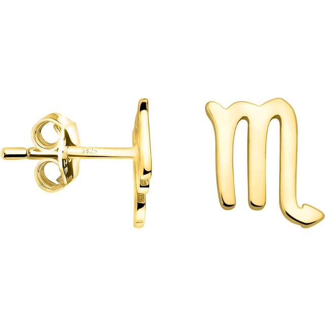 SOFIA MILANI - Women's Earrings 925 Silver - Gold Plated - Scorpio Zodiac Sign Stud Earring - E2141