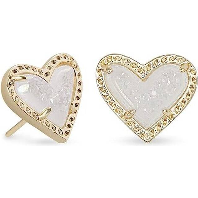 Zirconia earrings senior sense earrings summer cool love heart earrings female ins wind Korean earrings summer 2023 new
