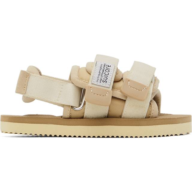 SUICOKE Kids Beige Moto Sandals - Ivory - EU 18
