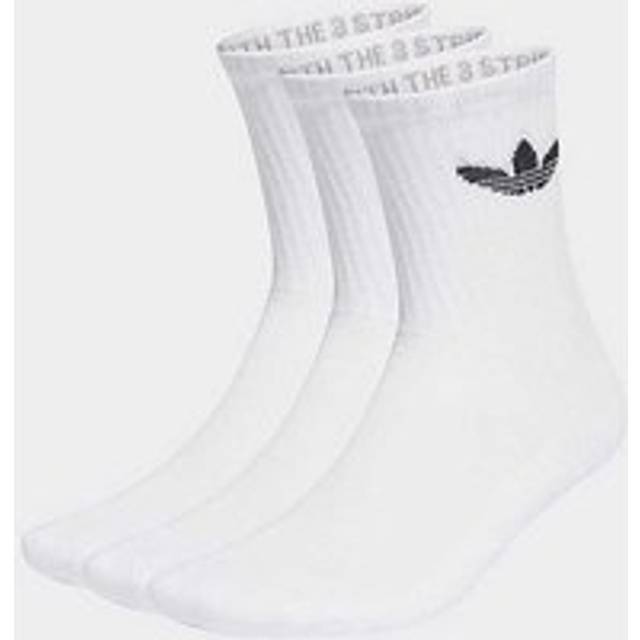 adidas Trefoil Cushion Crew Socks 3-Pack White L (L)