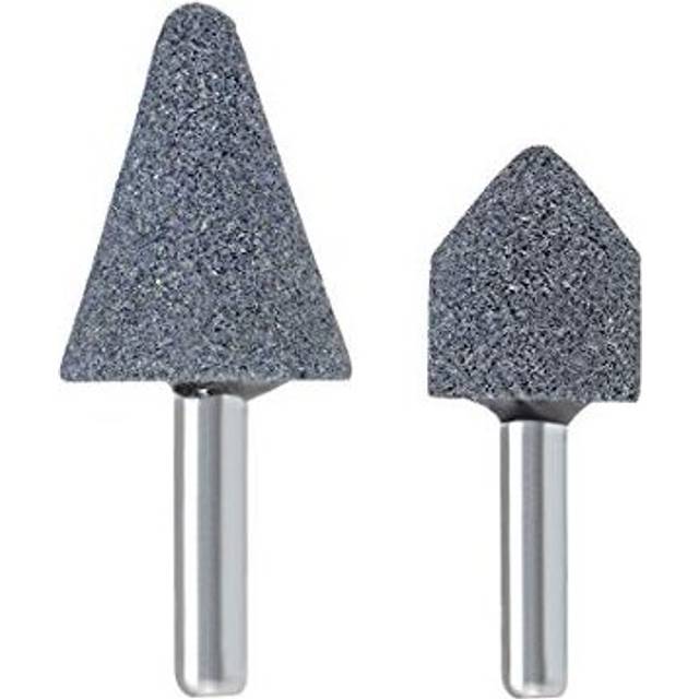 Abrasive Stone Points Set Grinding Wheel Polishing Head Bit with 1/4-inch Shank 2 Pcs