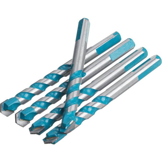 (5*Triangular drill bit 12mm) 4/5pcs Electric Tools Diamond Drill Hammer Concrete Ceramic Tile Metal Drill Bit DIY Wall Hole Saw Drilling 6/8/10/12mm