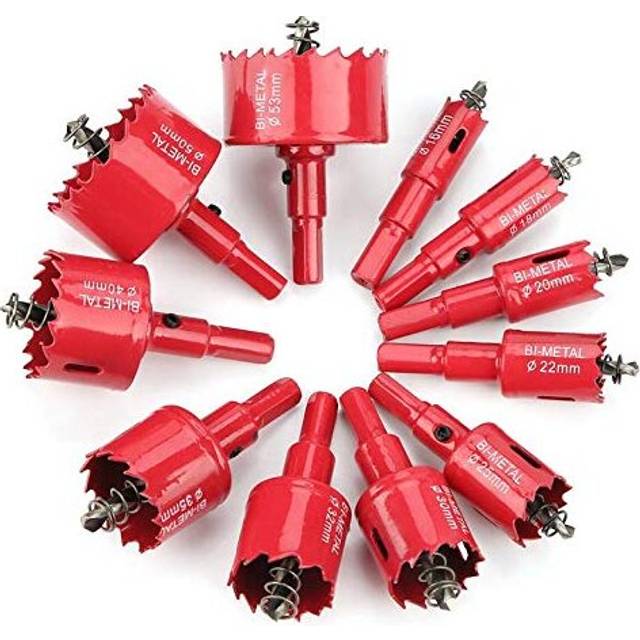 25 mm Bi-Metal Hole Saw Red, M52 HSS Hole Cutter for Metal, for Wood, Aluminium, Iron Sheet Pipe, Plastic