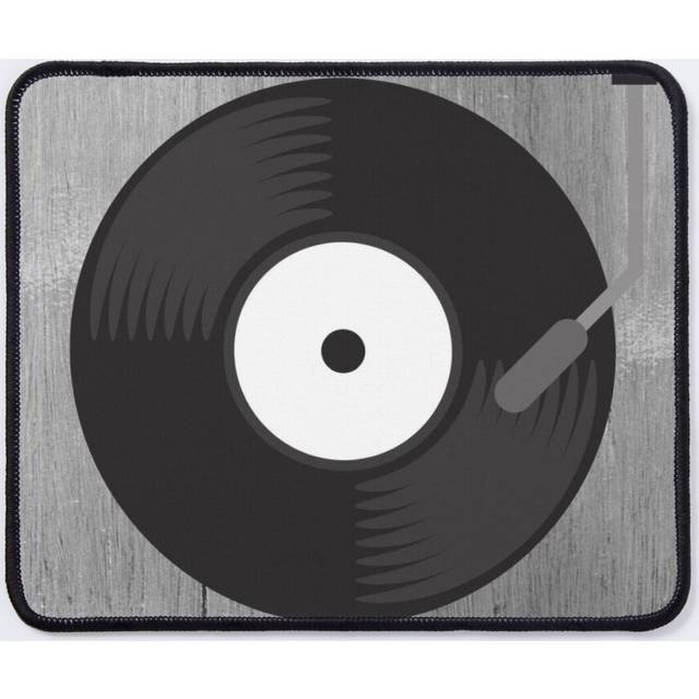 Mouse Pad Vinyl Record Black and Gray 11.8 x 9.8 inch Computer Mat Gaming Office Mousepad