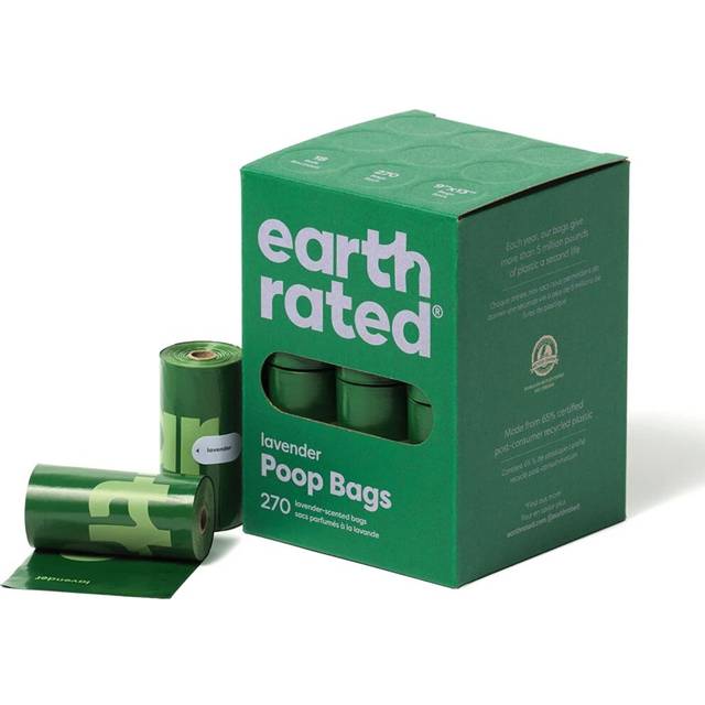 Earth Rated Dog Poo Bags,Leak Proof and Extra Thick Waste Bag Refill Rolls For Dogs, Lavender Scented, 270 Count