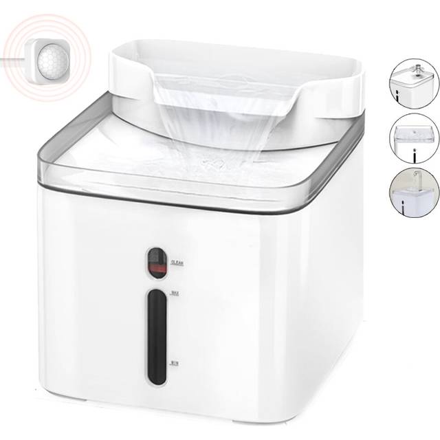3L Automatic Pet Cat Drinking Water Fountain Dispenser Drinker Source Bowl Feeder Cats Dogs Filter Quiet With Sensor  CY0006