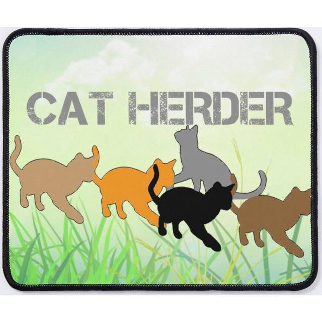 Mouse Pad Cat Herder The Perfect Artwork for your,, Post Card and 11.8 x 9.8 inch Computer Mat Gaming Office Mousepad
