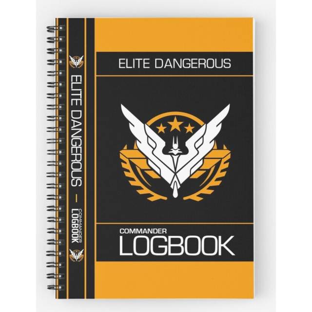 Spiral Notebook Elite Dangerous - COMMANDER - Triple Elite A5 120 Pages