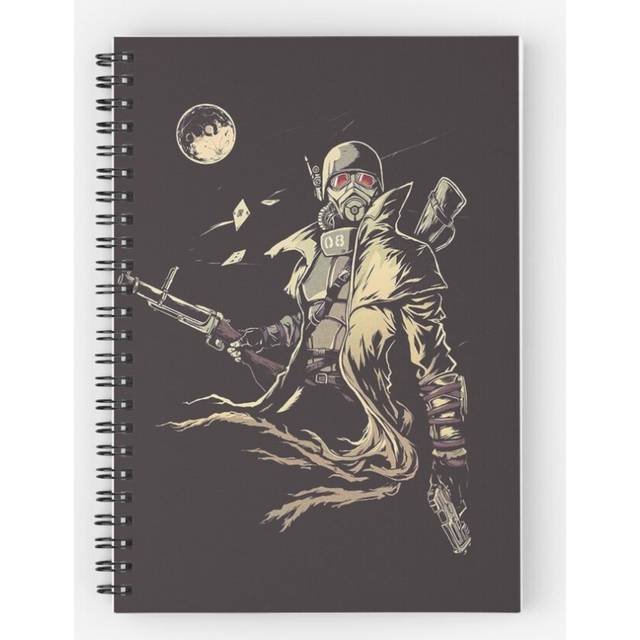 Spiral Notebook Fallout NCR Ranger Sketch Fan Art A5 120 Pages