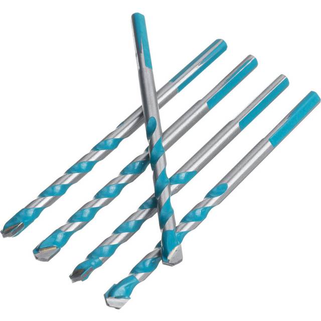 (5*Triangular drill bit 6mm) 4/5pcs Electric Tools Diamond Drill Hammer Concrete Ceramic Tile Metal Drill Bit DIY Wall Hole Saw Drilling 6/8/10/12mm