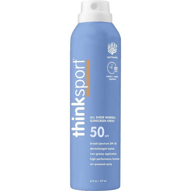 Thinksport All Sheer Mineral Sunscreen Spray SPF 50 6 fl oz