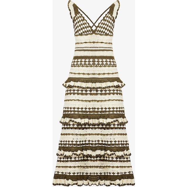 Zimmermann Devi crochet cotton midi dress - brown (UK 14)