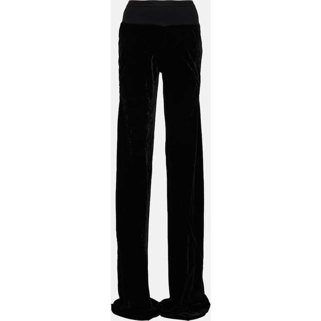 Rick Owens Wide-leg velvet pants - black (UK 6)