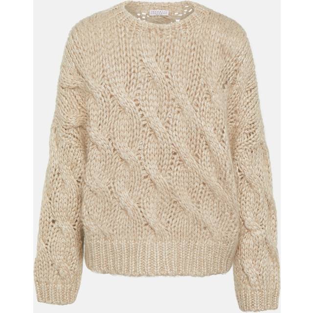 Brunello Cucinelli Cable-knit mohair-blend sweater