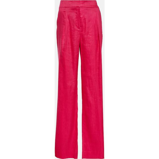 Veronica Beard Robinne wide-leg linen-blend pants