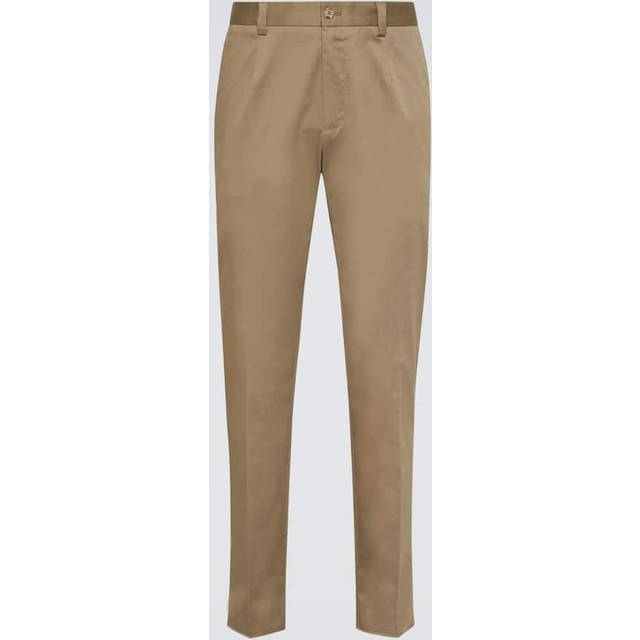 Dolce&Gabbana High-rise cotton-blend chinos
