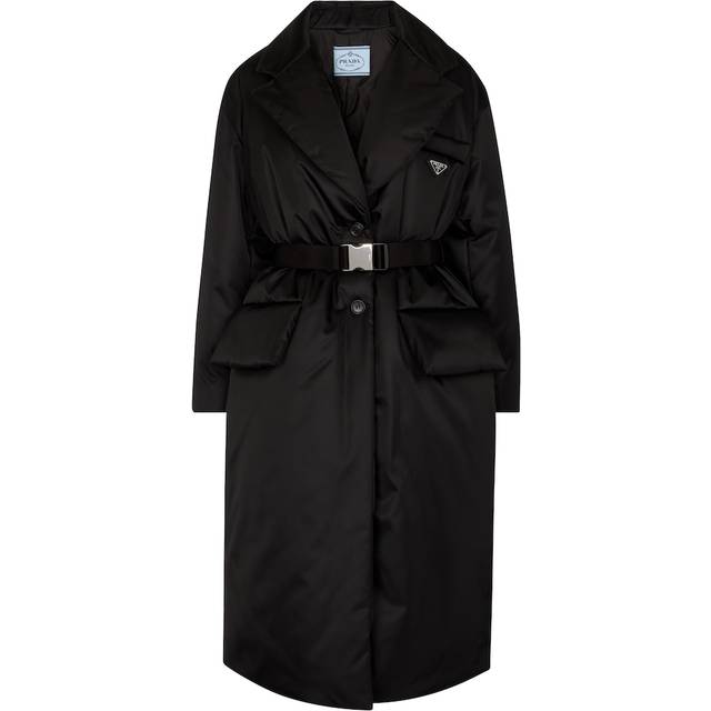Prada Padded Re-Nylon coat - black (UK 12)