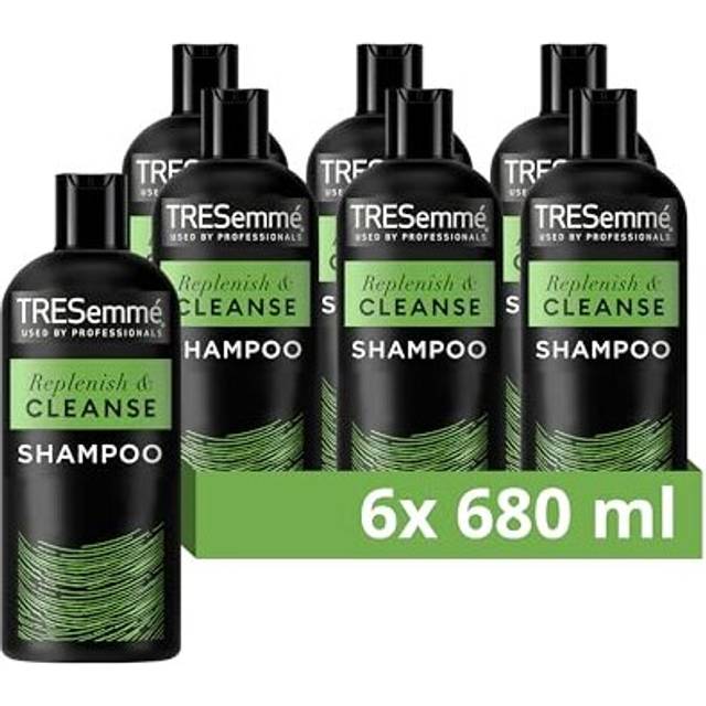 Womens 'Shampoo' Replenish & Cleanse with Vitamins Complex B, C & E, 2 Pack of 680 ml - Black - One Size