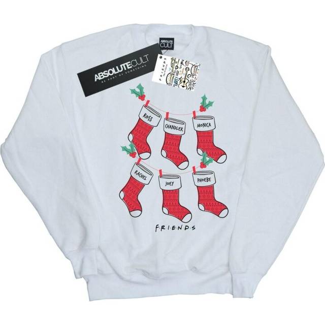 Friends Dam/Dam Julstrumpor Sweatshirt XXL vit