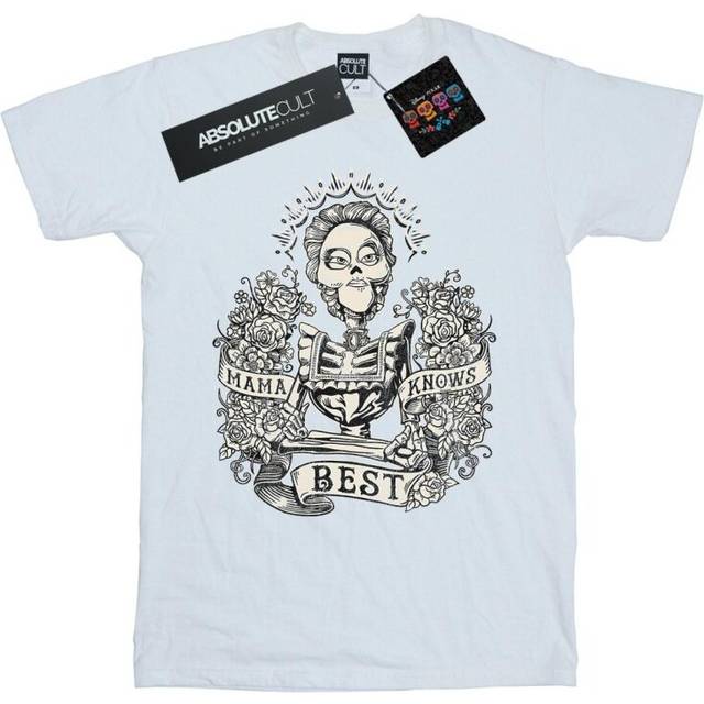 (S, White) Disney Mens Coco Mama Knows Best T-Shirt