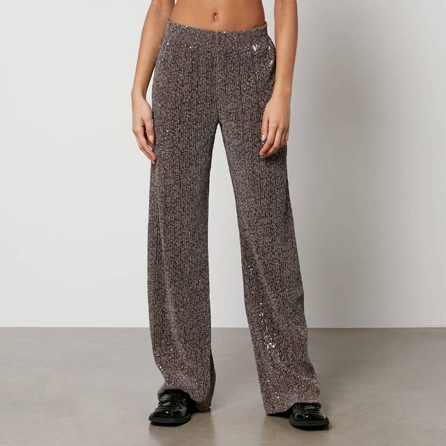 Stine Goya Markus Woven Sequined Lurex Trousers - M