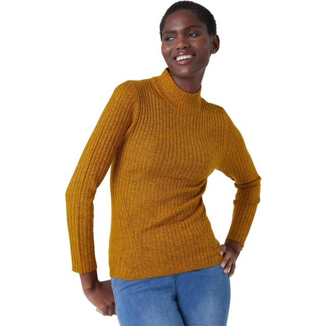 Roman Amber Ribbed Knit Turtleneck Jumper - Size 20