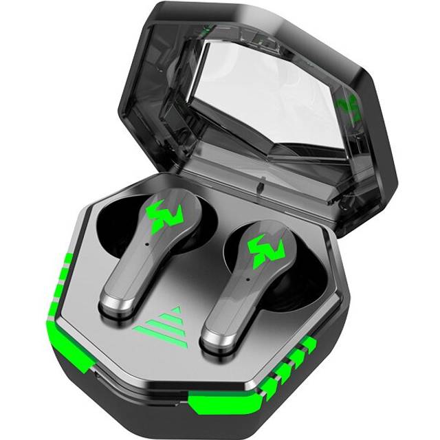 (a-black) Noise Reduction Earbud Gaming Earphone N35 TWS Wireless Earphones 9D Bluetooth-compatible 5.2 Music Headphone With Microphone