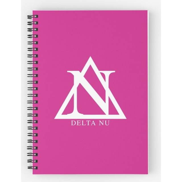 Spiral Notebook Delta Nu - White A5 120 Pages