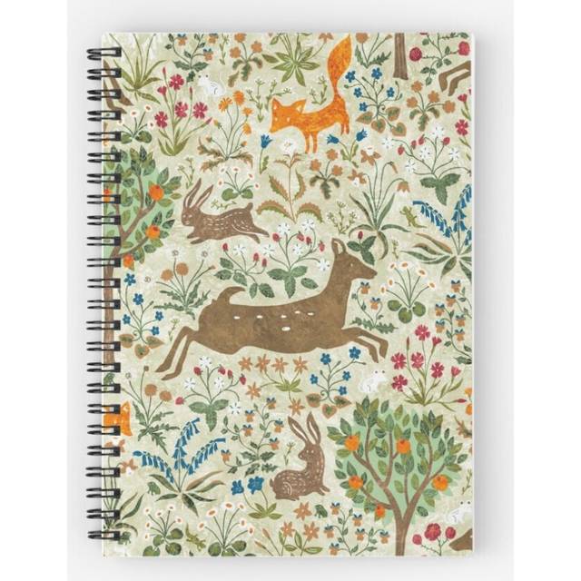 Spiral Notebook Ancient white A5 120 Pages