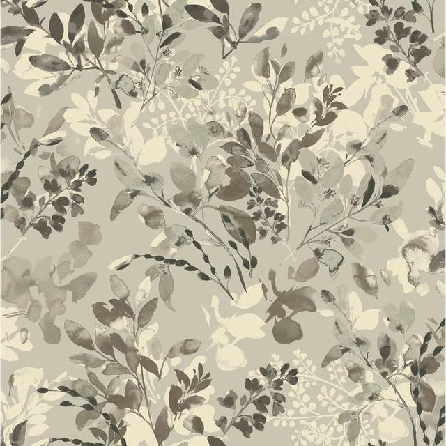 Surface Style - Peel and Stick Wallpaper  Botanical Wallpaper for Bedroom  Powder Room  Kitchen  Self Adhesive  Vinyl  30.75 Sq Ft Coverage (Willow Wo