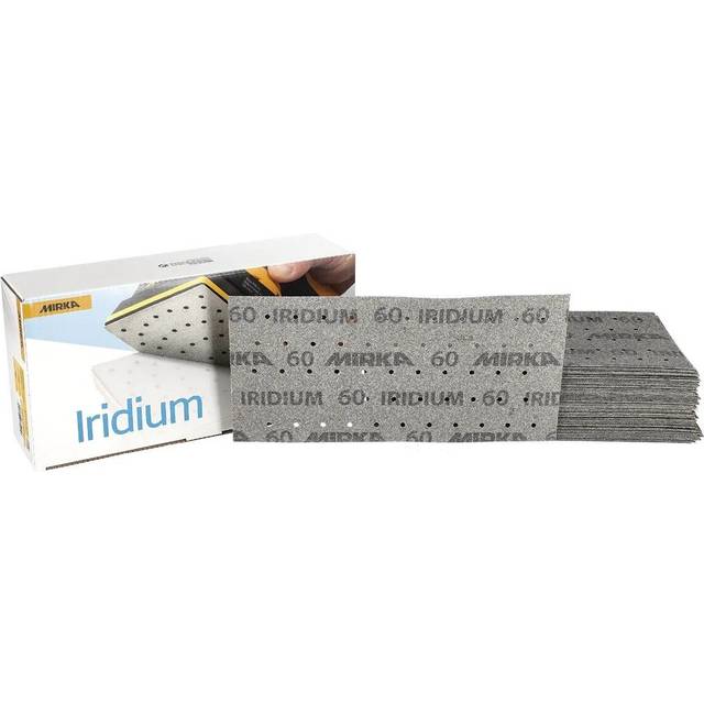 Mirka Slippapper Iridium 115x230mm Grip 55H 80 Grå 50-pack